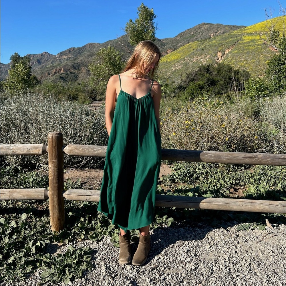 TYSA Sonoma Playsuit Emerald - Size 2/3 - Green Jumpsuit / Romper - Medium Large